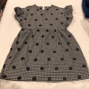 Zara gingham babydoll dress